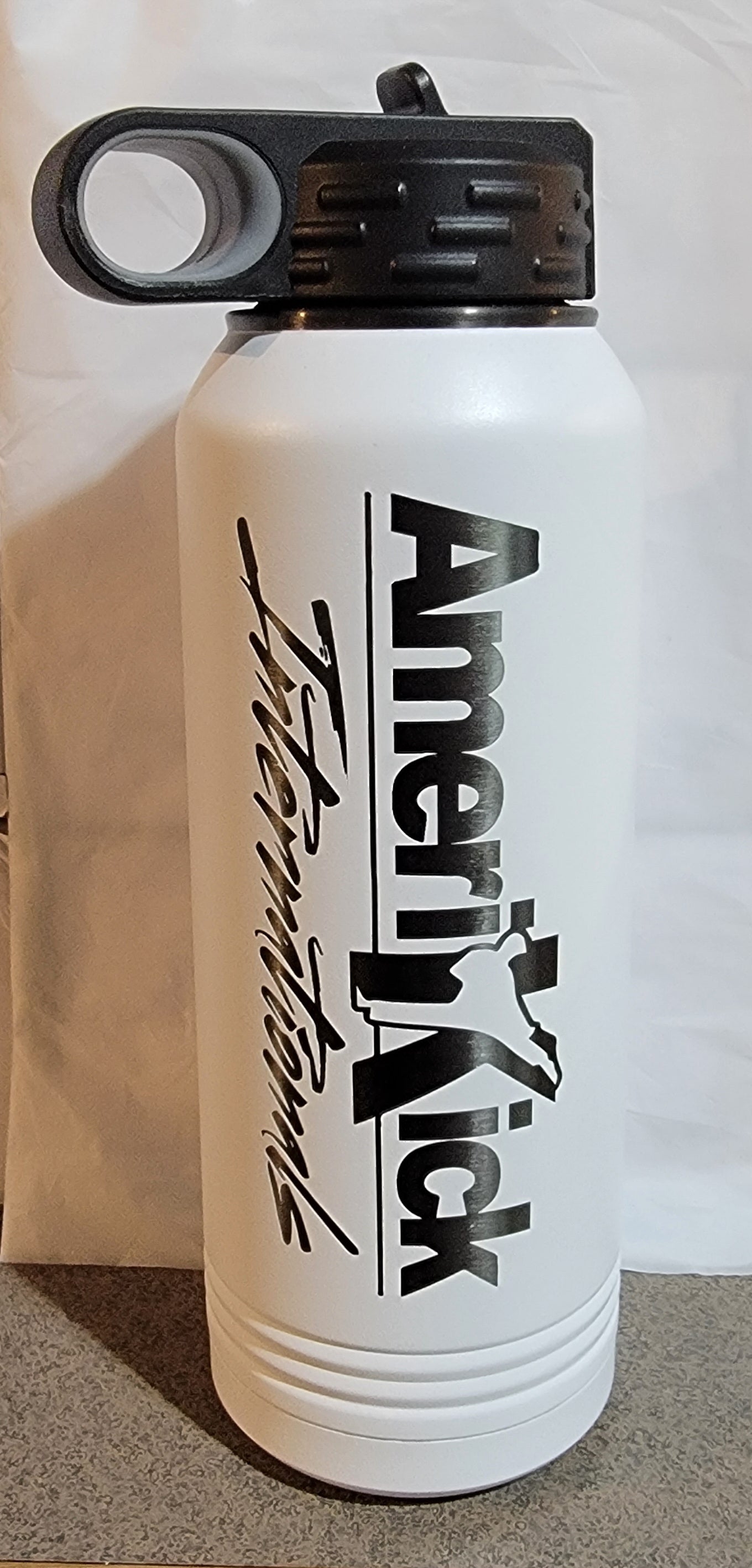 32oz Ion Plated AmeriKick Internationals Tournament Water Bottle
