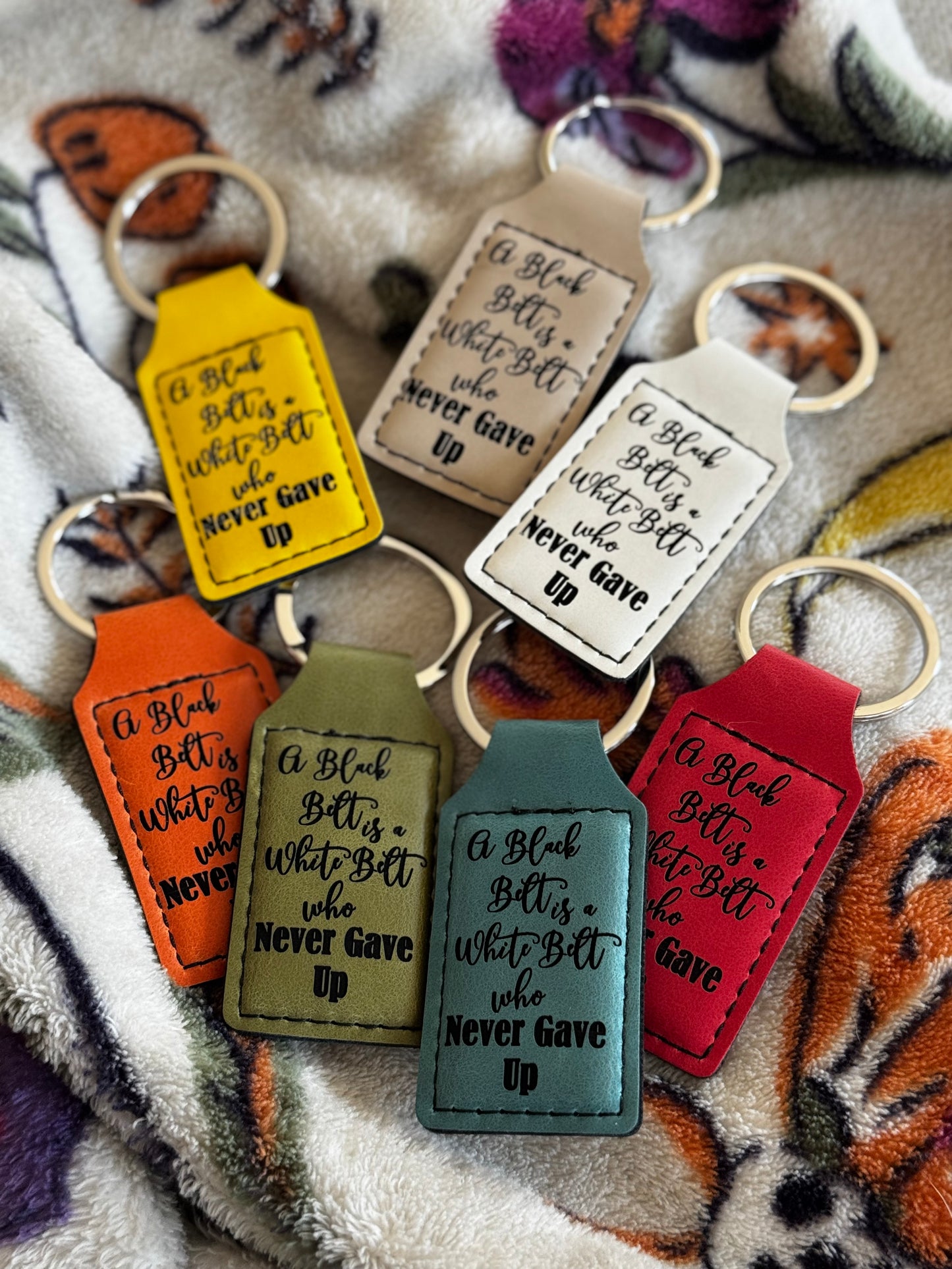 Leatherette Keychain