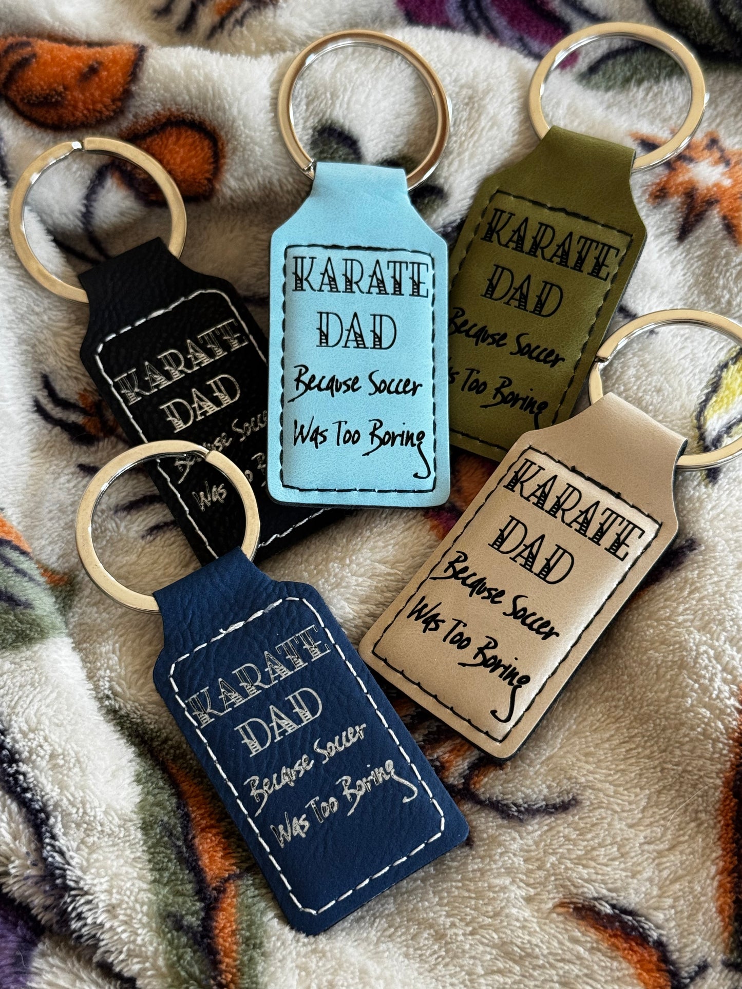 Leatherette Keychain