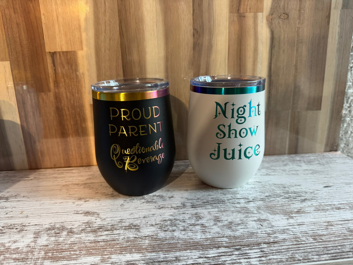 12oz Insulated Wine Glasses