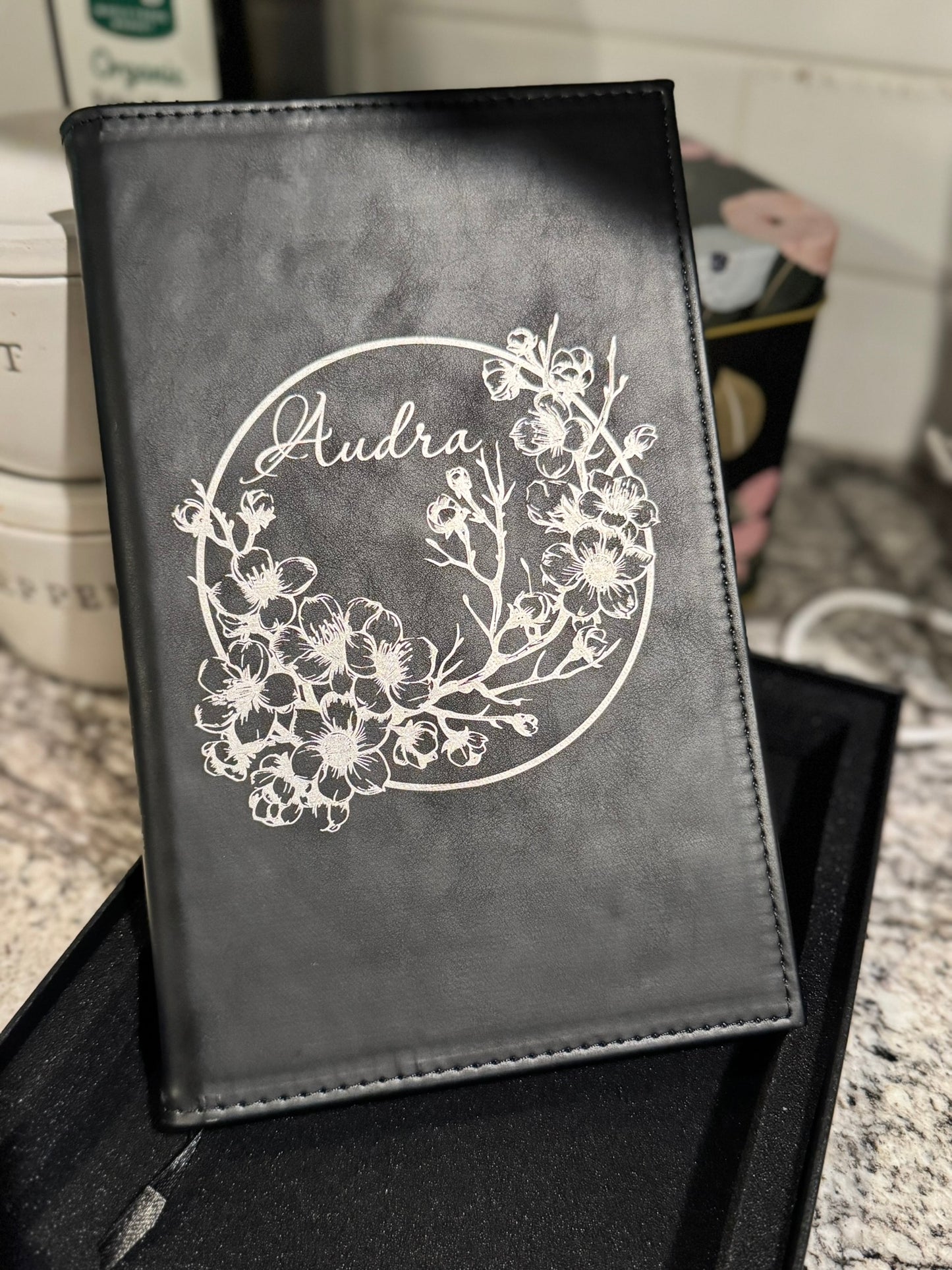 Boxed Leatherette Journal- refillable