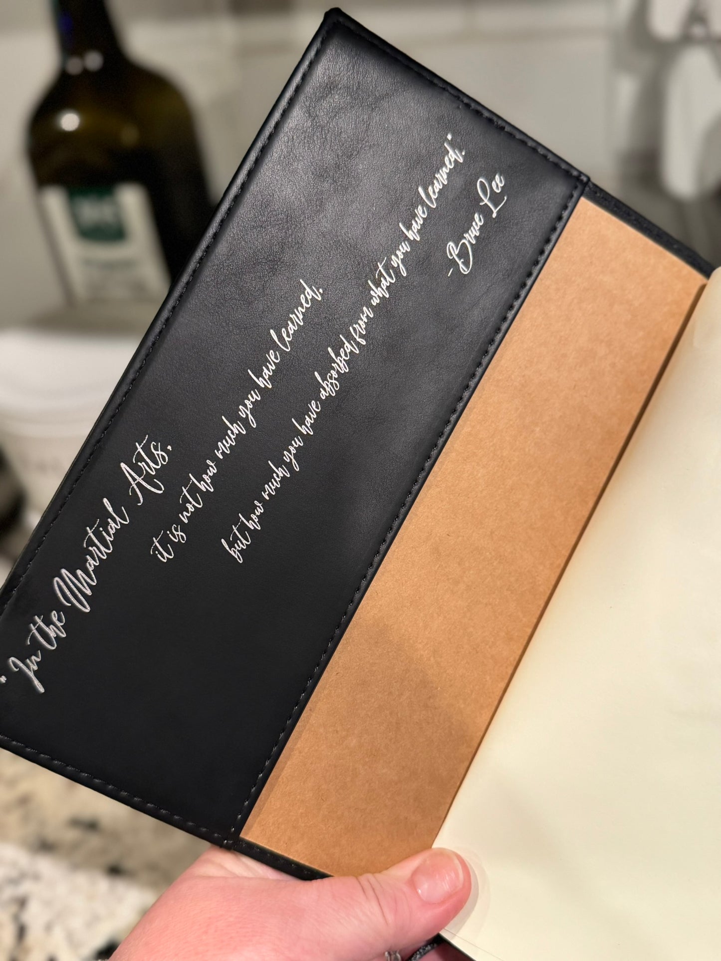Boxed Leatherette Journal- refillable