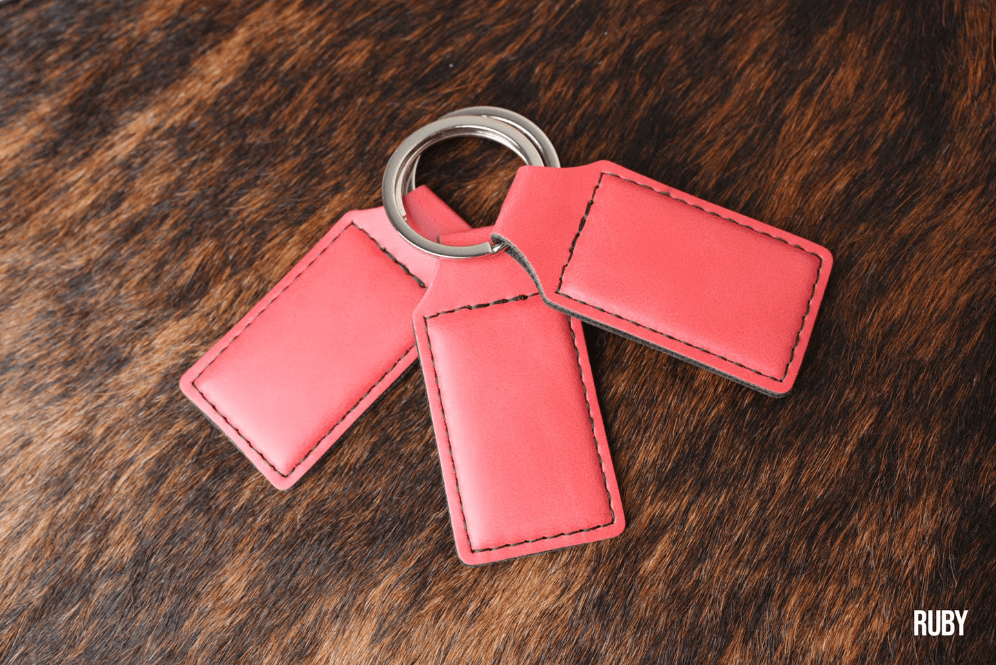 Leatherette Keychain